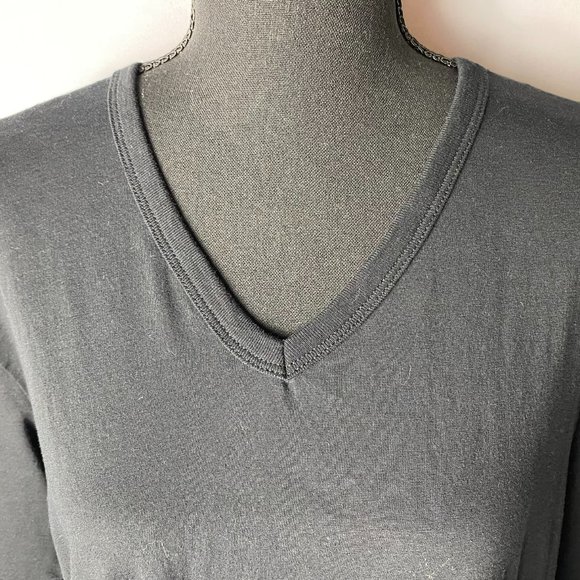 Calvin Klein Slim Fit Black V-neck Short Sleeve T-shirt Size XL - Picture 4 of 7